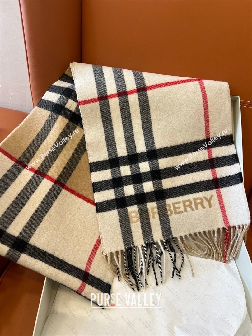 Burberry Contrast Check Cashmere Scarf B112507 2024 Top Quality (O-24112507)