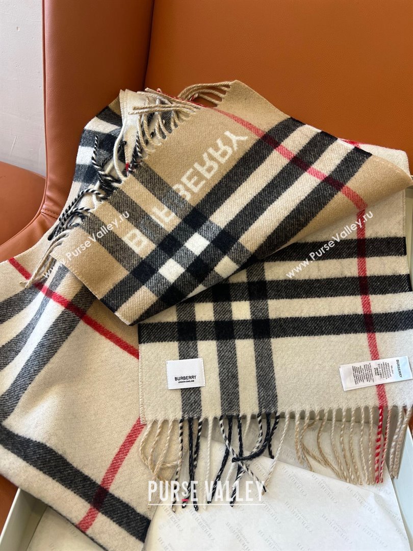 Burberry Contrast Check Cashmere Scarf B112507 2024 Top Quality (O-24112507)