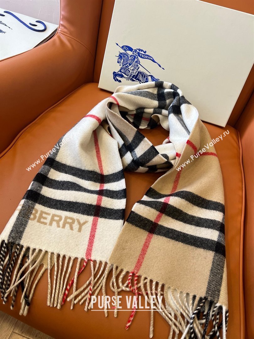 Burberry Contrast Check Cashmere Scarf B112507 2024 Top Quality (O-24112507)