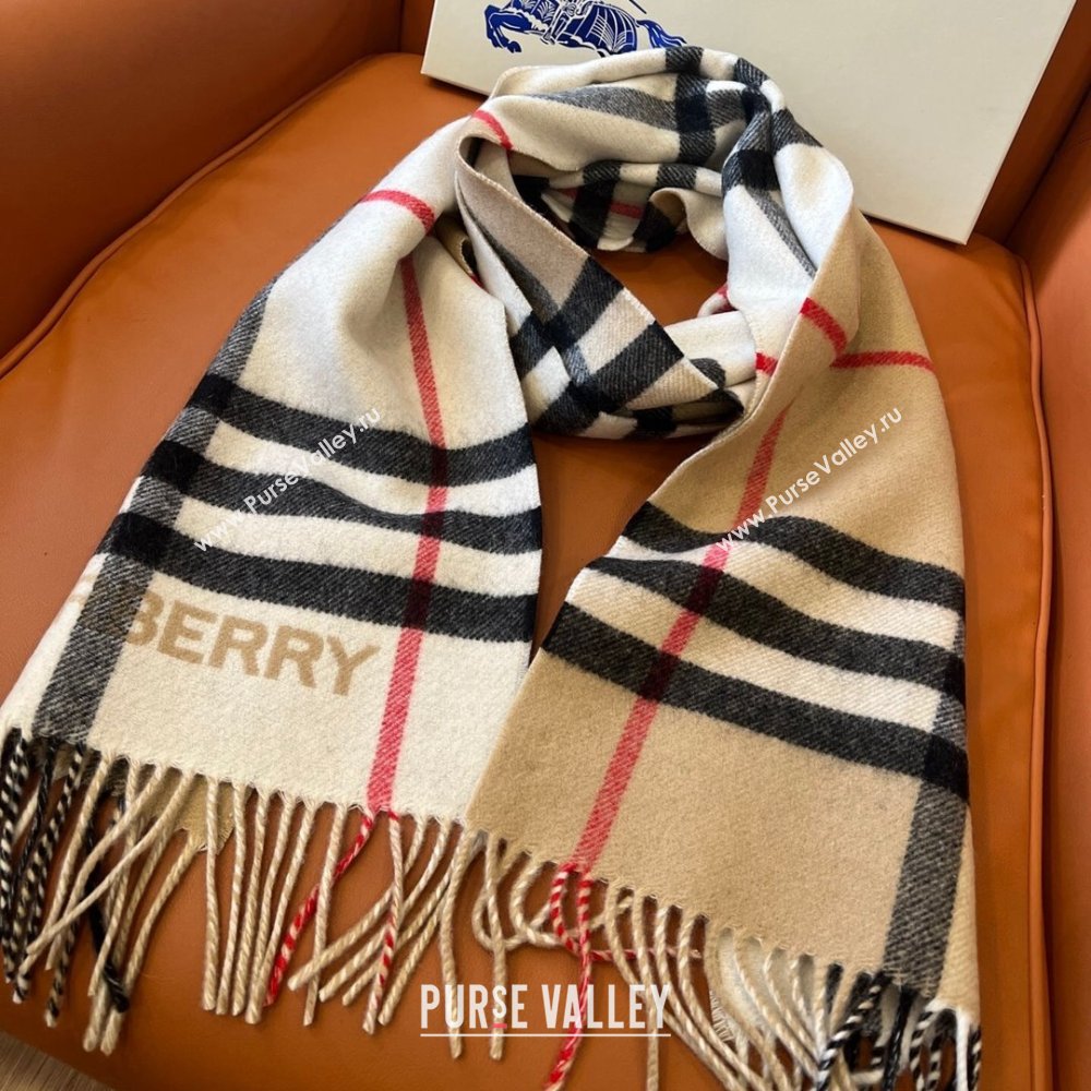 Burberry Contrast Check Cashmere Scarf B112507 2024 Top Quality (O-24112507)