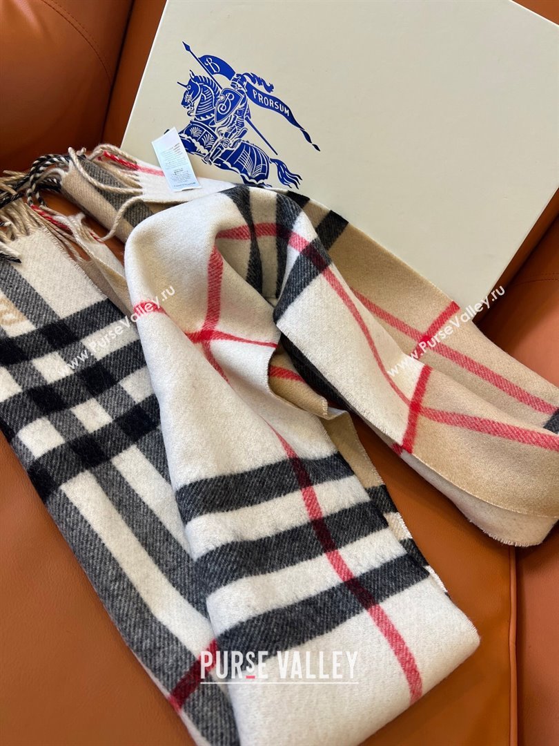 Burberry Contrast Check Cashmere Scarf B112507 2024 Top Quality (O-24112507)