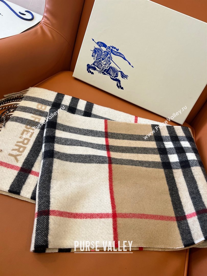 Burberry Contrast Check Cashmere Scarf B112507 2024 Top Quality (O-24112507)