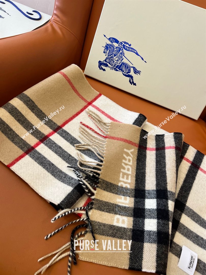 Burberry Contrast Check Cashmere Scarf B112507 2024 Top Quality (O-24112507)