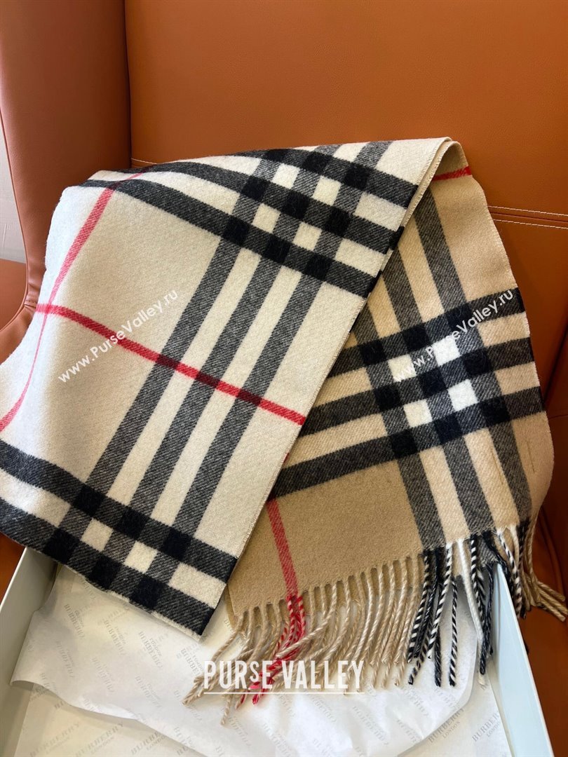 Burberry Contrast Check Cashmere Scarf B112507 2024 Top Quality (O-24112507)