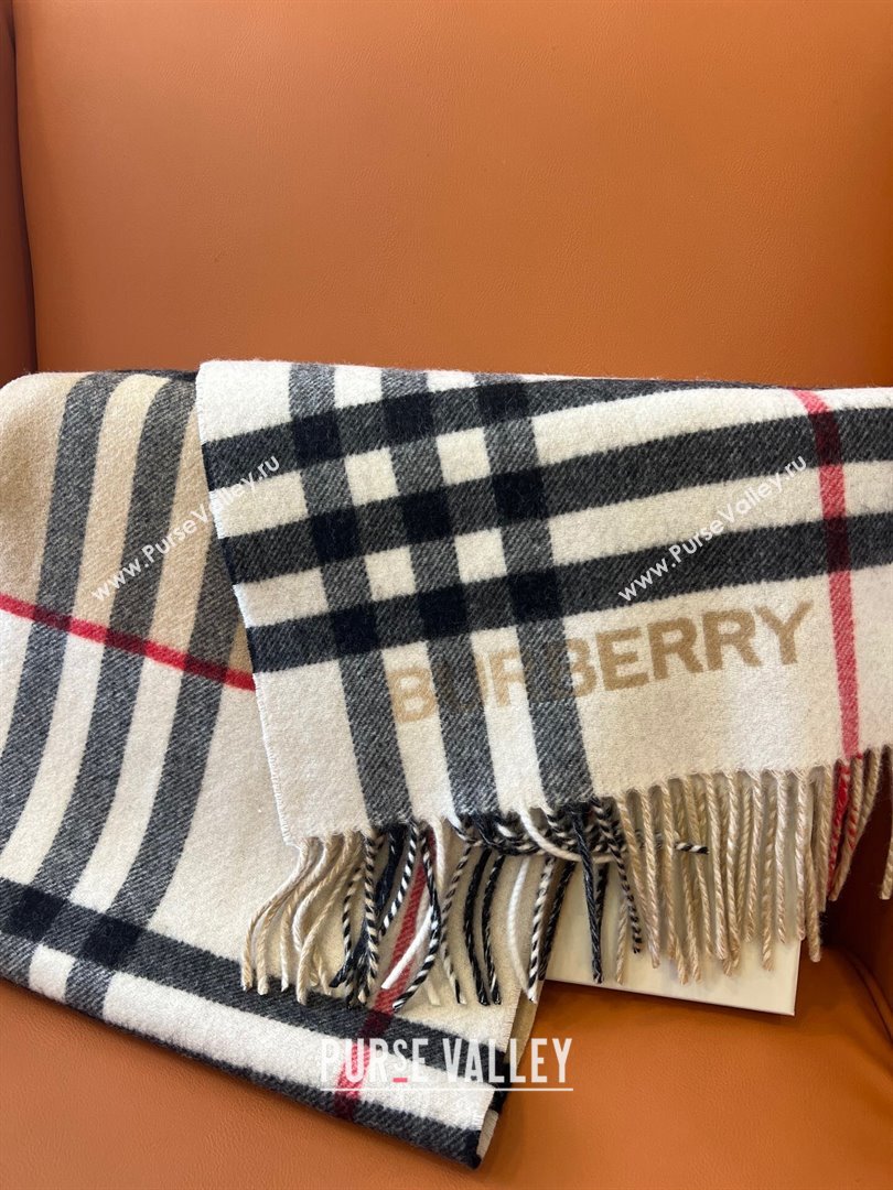 Burberry Contrast Check Cashmere Scarf B112507 2024 Top Quality (O-24112507)