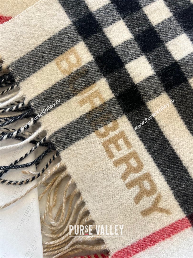 Burberry Contrast Check Cashmere Scarf B112507 2024 Top Quality (O-24112507)