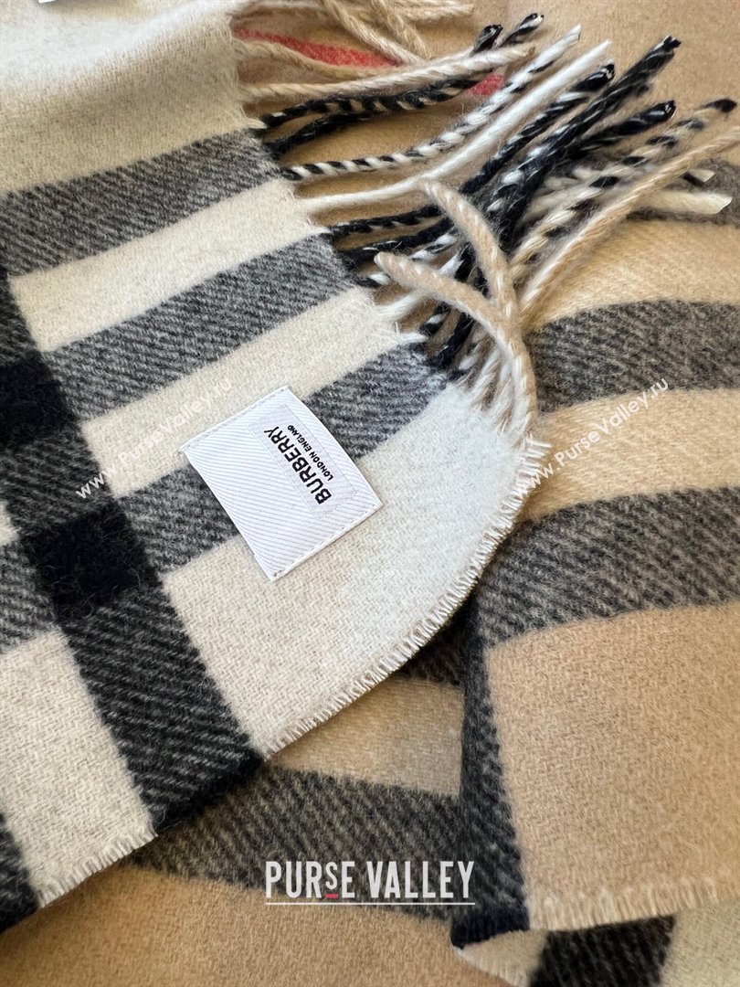 Burberry Contrast Check Cashmere Scarf B112507 2024 Top Quality (O-24112507)