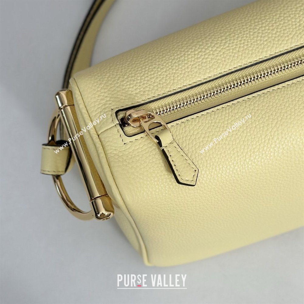 Gucci Half Horsebit medium shoulder bag in Leather Yellow 2026 860787 (DLH-260128046)