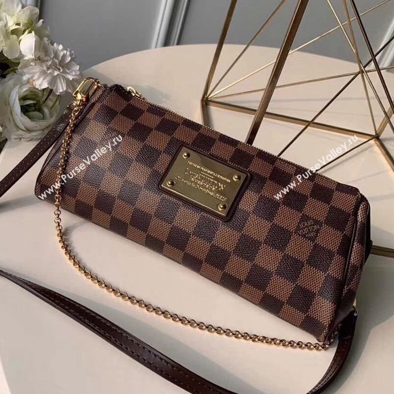 Louis Vuitton Eva Damier Ebene Canvas Crossbody Bag M55213 (KI-240218064)