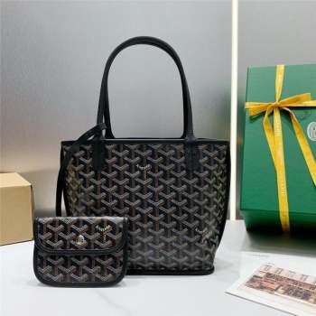 Goyard Anjou Mini Tote Bag 2321 Black 2023 Top (ZH-239610)