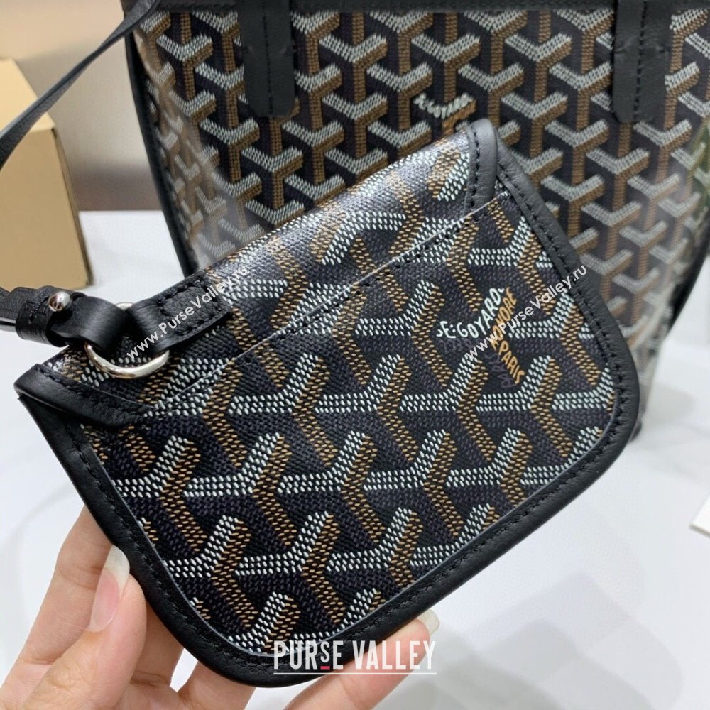 Goyard Anjou Mini Tote Bag 2321 Black 2023 Top (ZH-239610)