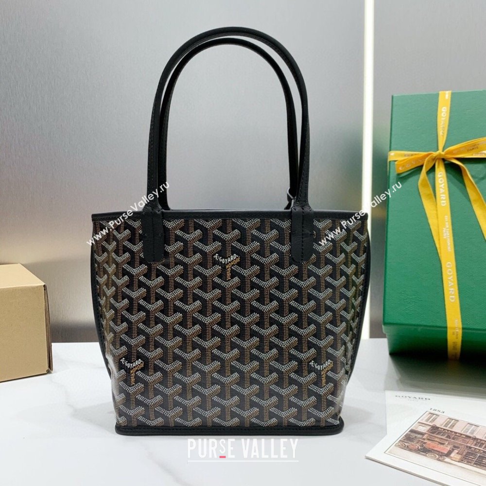 Goyard Anjou Mini Tote Bag 2321 Black 2023 Top (ZH-239610)