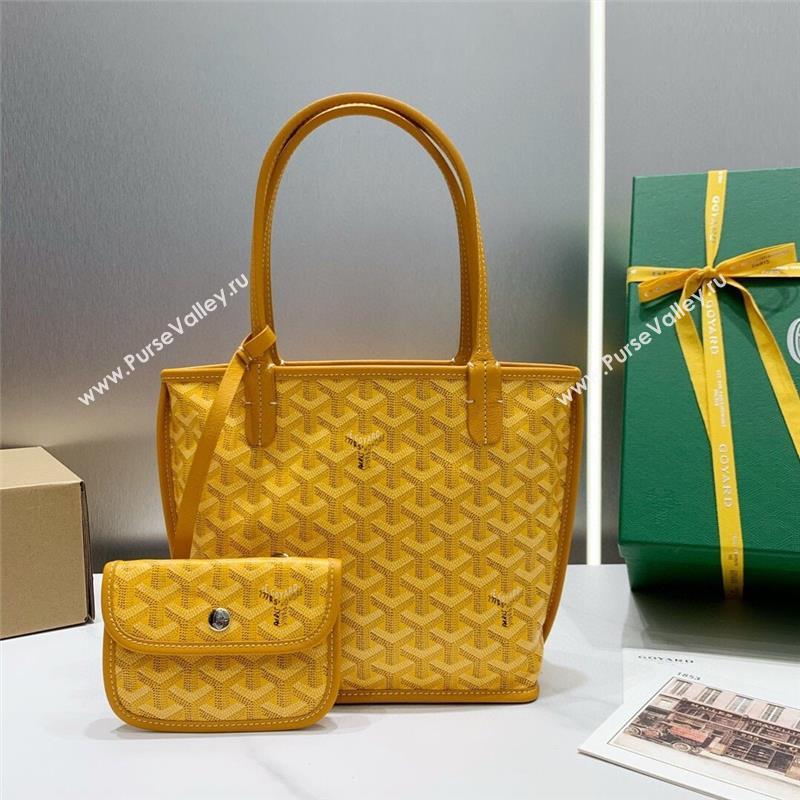 Goyard Anjou Mini Tote Bag 2321 Yellow 2023 Top (ZH-239612 )