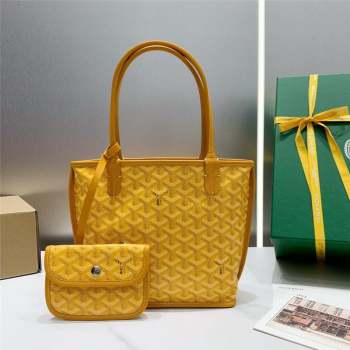 Goyard Anjou Mini Tote Bag 2321 Yellow 2023 Top (ZH-239612 )