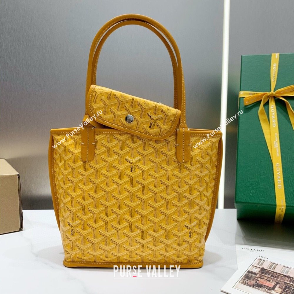 Goyard Anjou Mini Tote Bag 2321 Yellow 2023 Top (ZH-239612 )