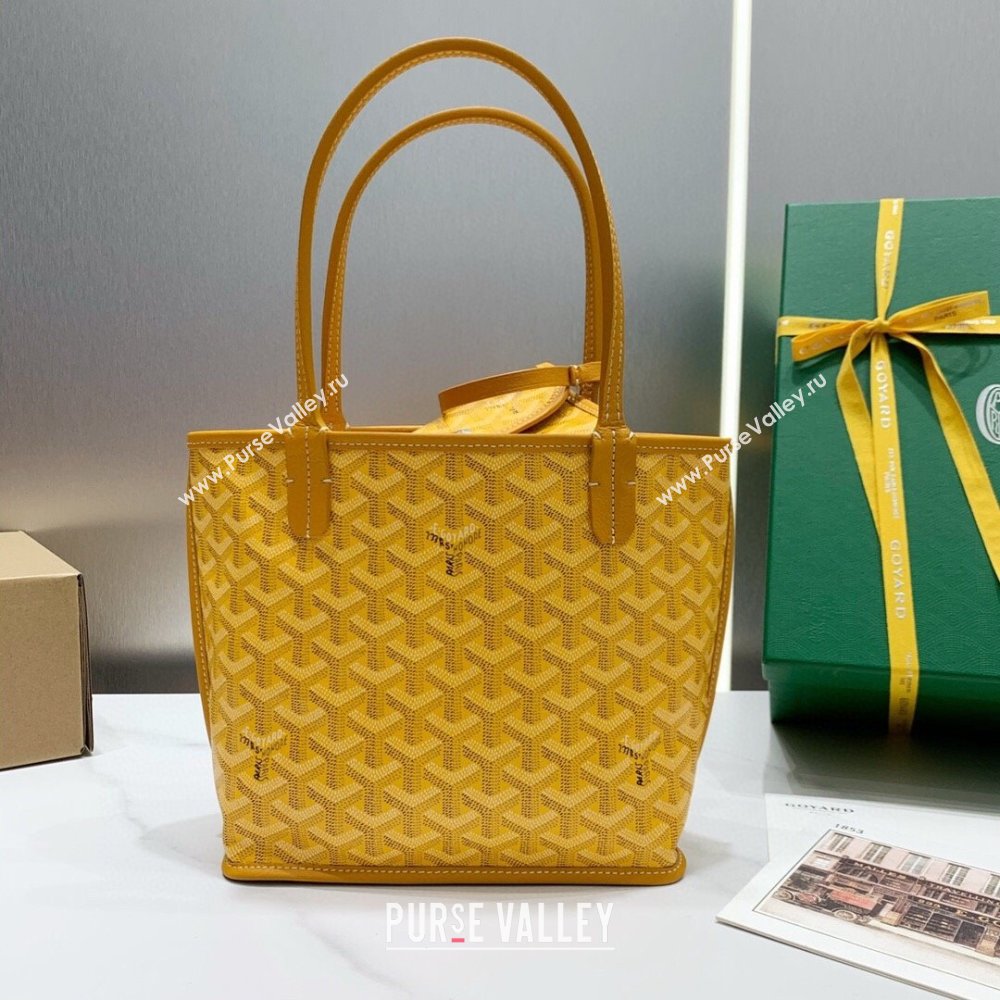 Goyard Anjou Mini Tote Bag 2321 Yellow 2023 Top (ZH-239612 )