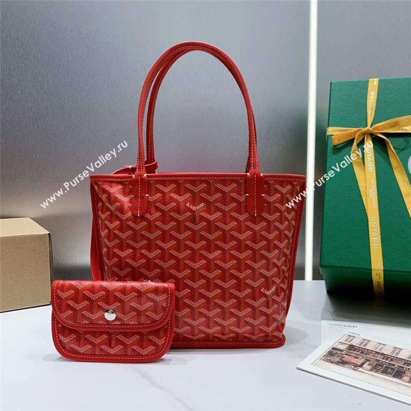 Goyard Anjou Mini Tote Bag 2321 Red 2023 Top (ZH-239613)