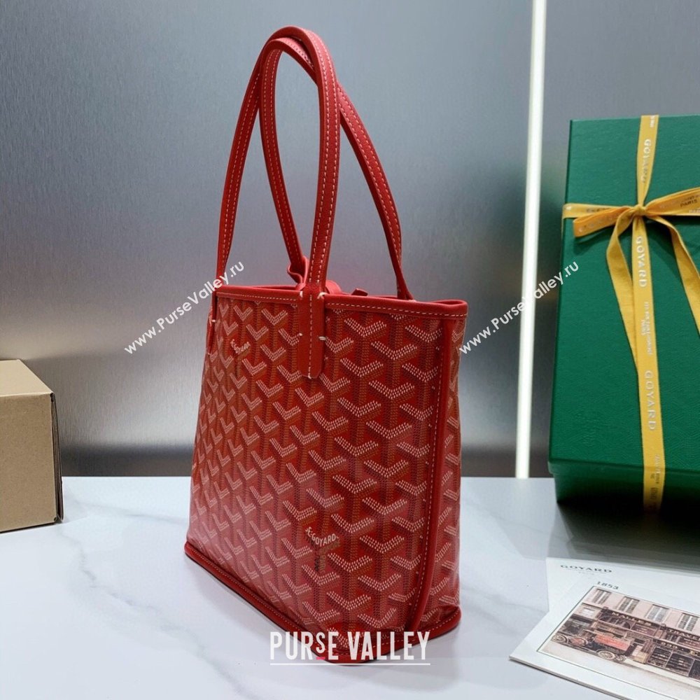 Goyard Anjou Mini Tote Bag 2321 Red 2023 Top (ZH-239613)