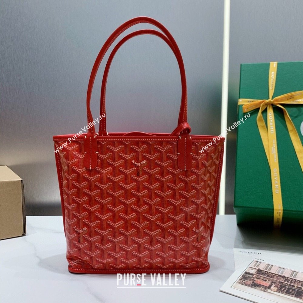 Goyard Anjou Mini Tote Bag 2321 Red 2023 Top (ZH-239613)