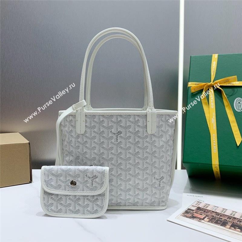 Goyard Anjou Mini Tote Bag 2321 White 2023 Top (ZH-239614)