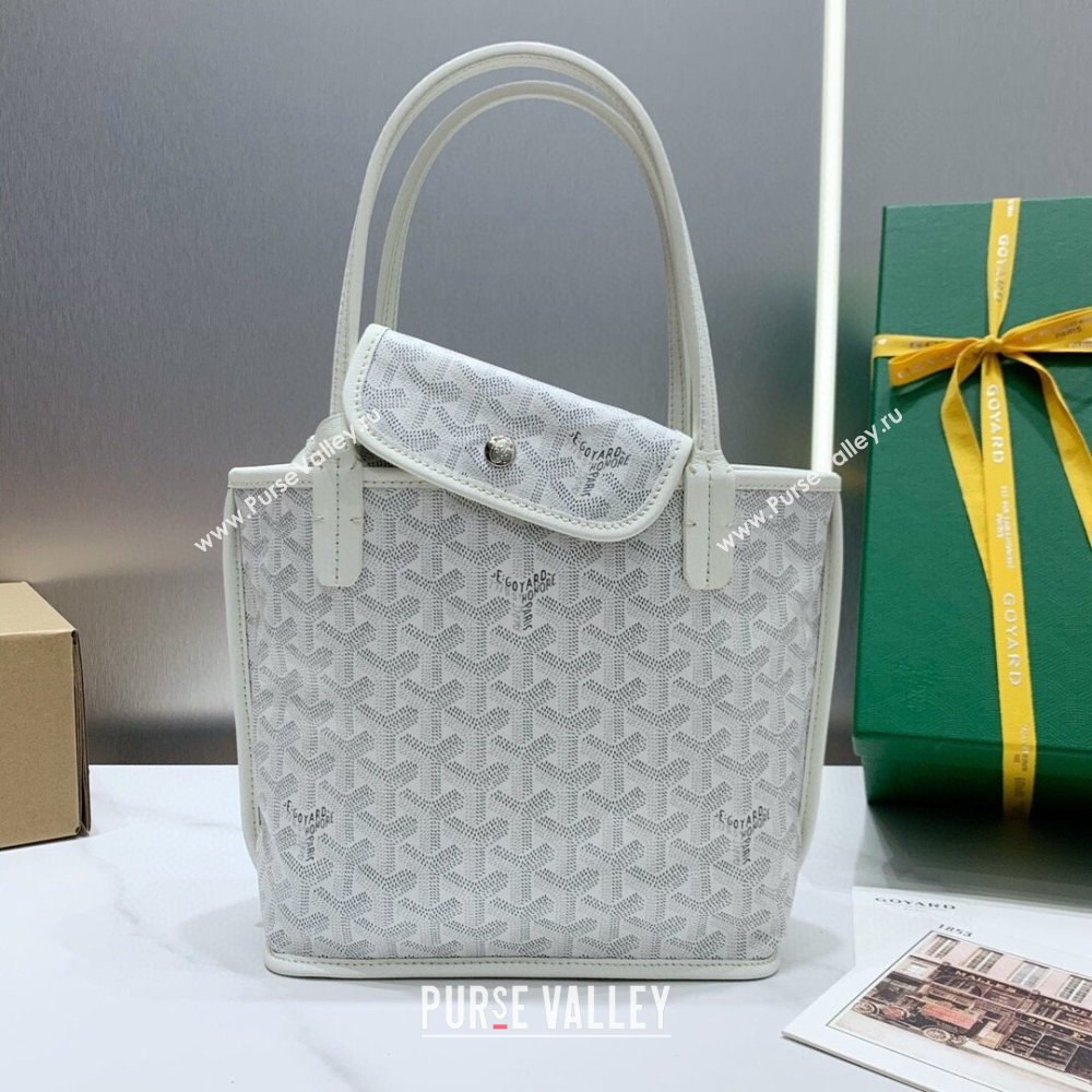 Goyard Anjou Mini Tote Bag 2321 White 2023 Top (ZH-239614)