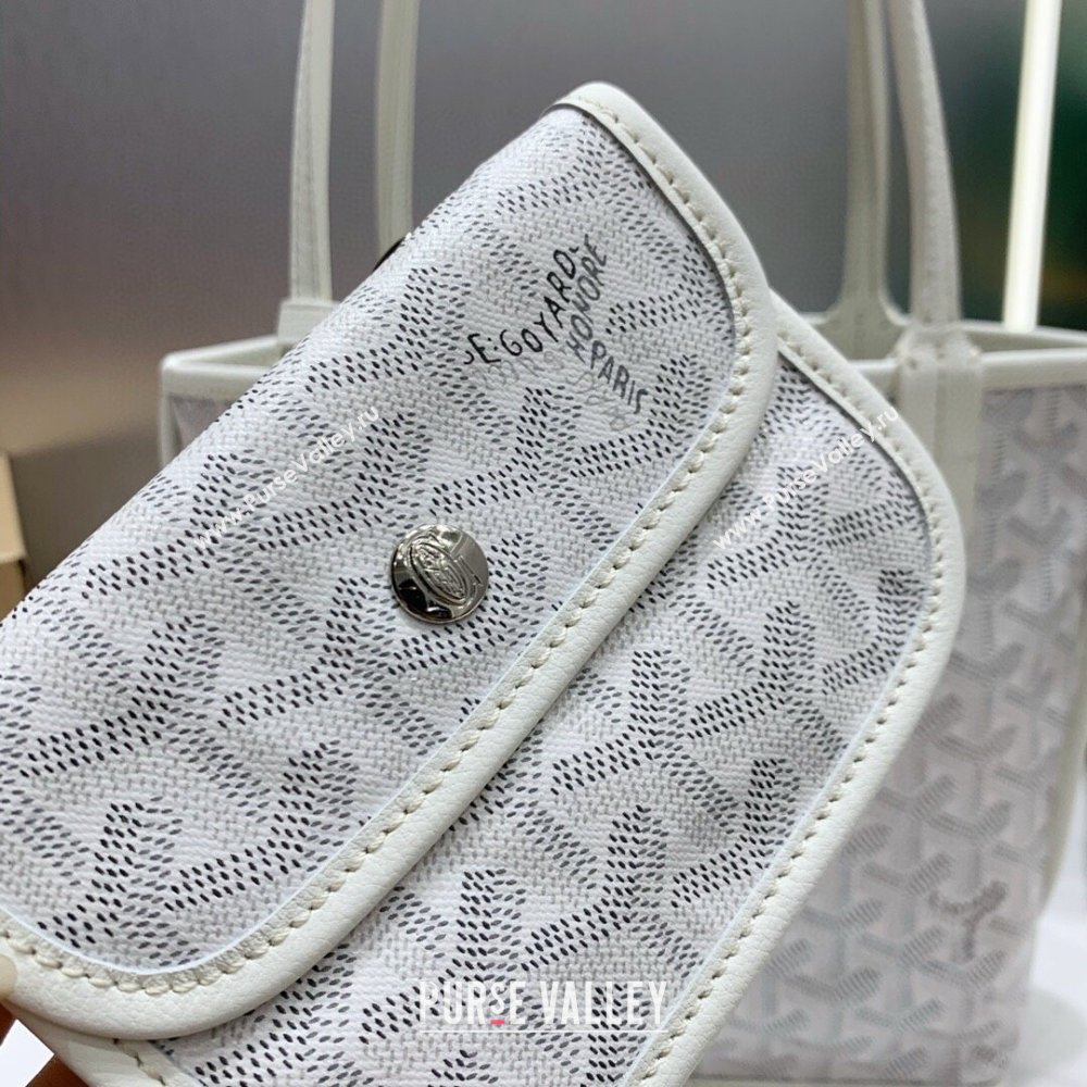 Goyard Anjou Mini Tote Bag 2321 White 2023 Top (ZH-239614)