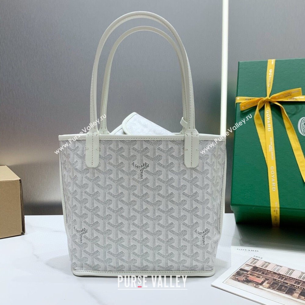 Goyard Anjou Mini Tote Bag 2321 White 2023 Top (ZH-239614)