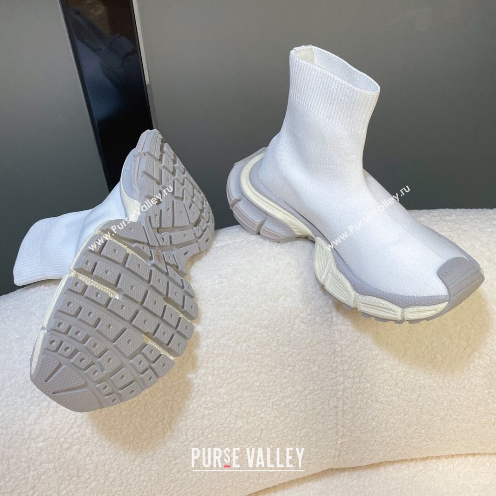 Balenciaga 3XL Sock Sneakers White/Grey 2024 (SD-24112707)