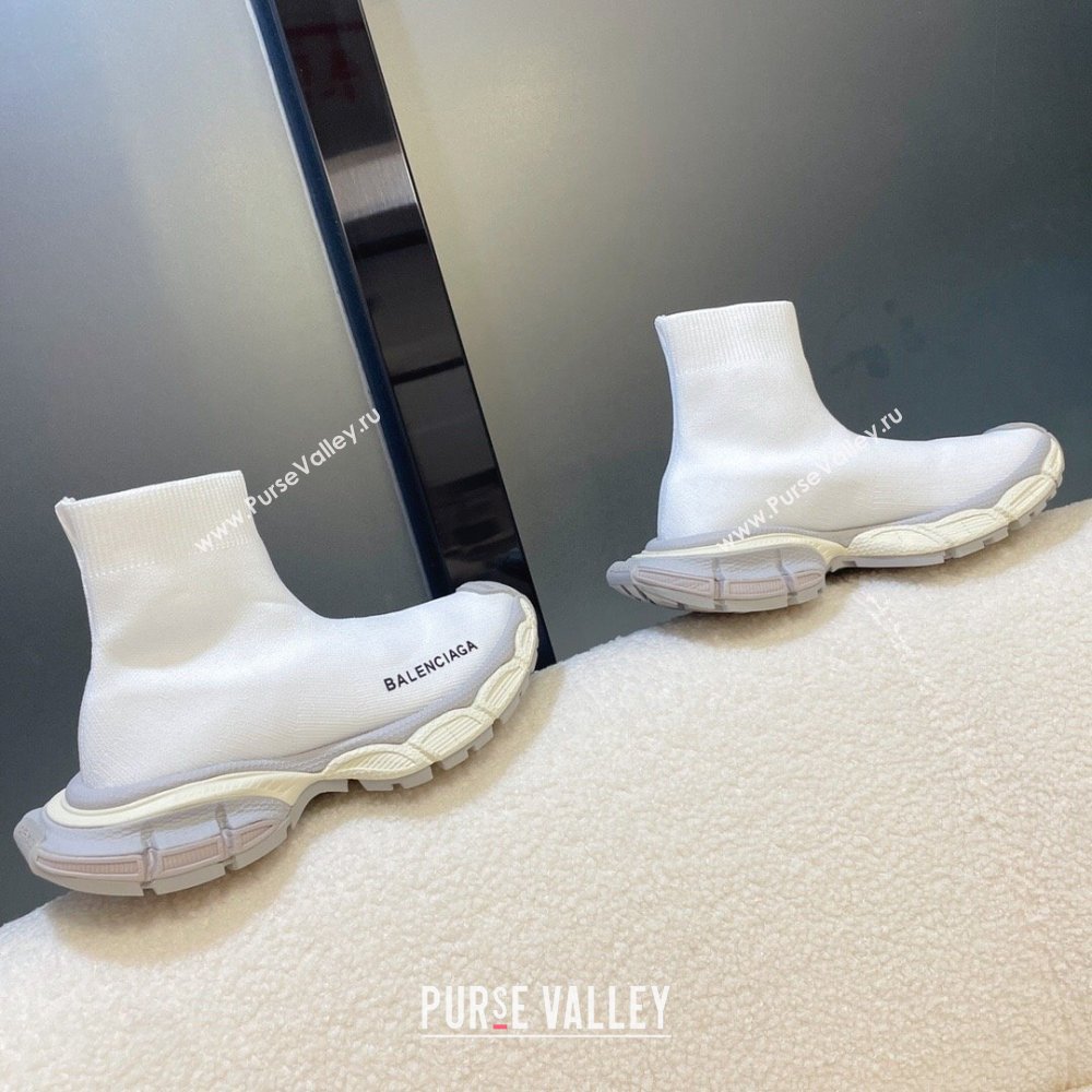 Balenciaga 3XL Sock Sneakers White/Grey 2024 (SD-24112707)