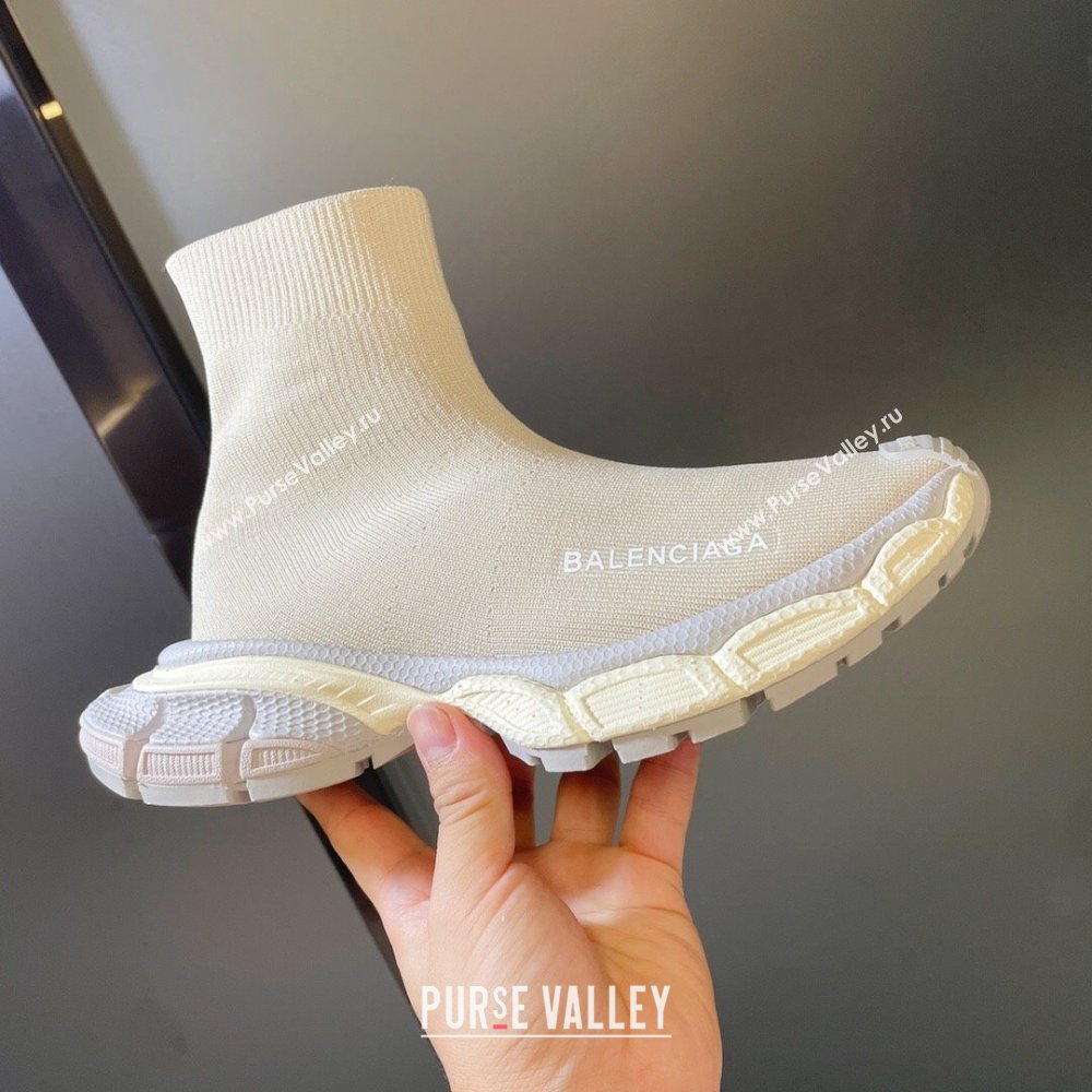 Balenciaga 3XL Sock Sneakers White/Grey 2024 (SD-24112707)