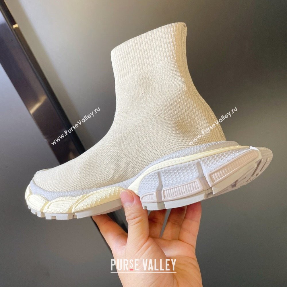 Balenciaga 3XL Sock Sneakers White/Grey 2024 (SD-24112707)