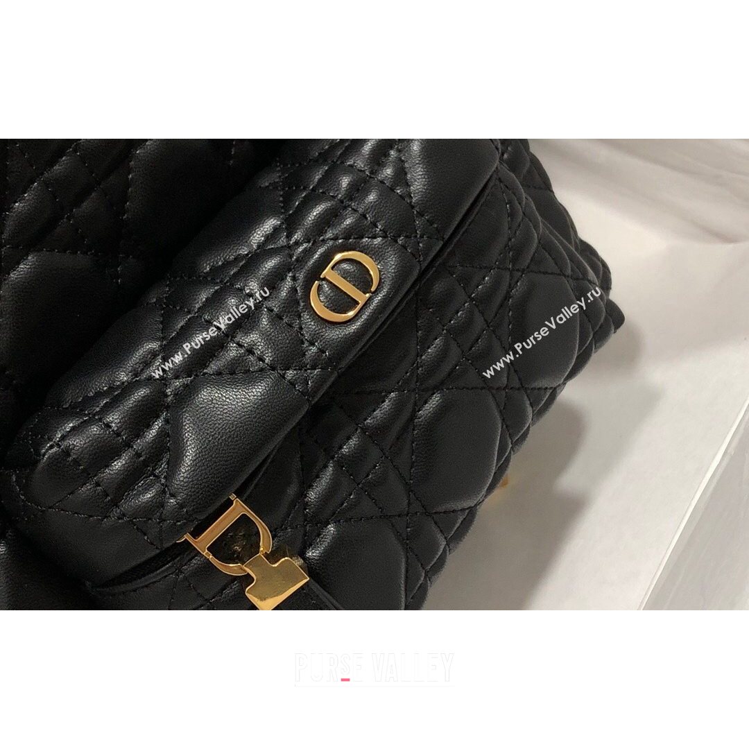 Dior Small Backpack in Black Cannage Lambskin 2021 M9221 (XXG-21080332)