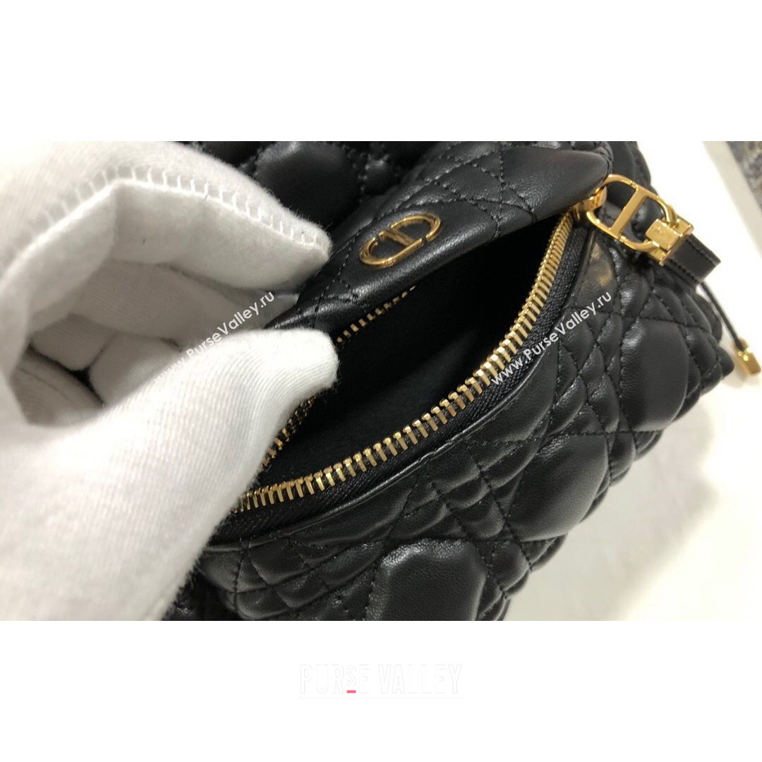 Dior Small Backpack in Black Cannage Lambskin 2021 M9221 (XXG-21080332)