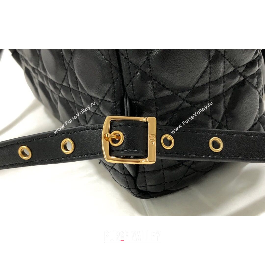 Dior Small Backpack in Black Cannage Lambskin 2021 M9221 (XXG-21080332)