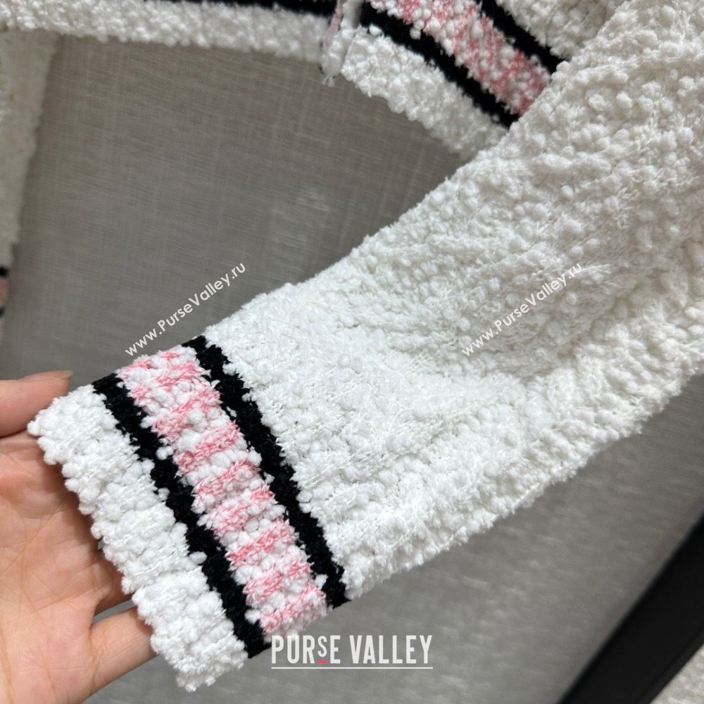 Chanel Knit Cardigan CH031104 White 2024 (Q-24031104)