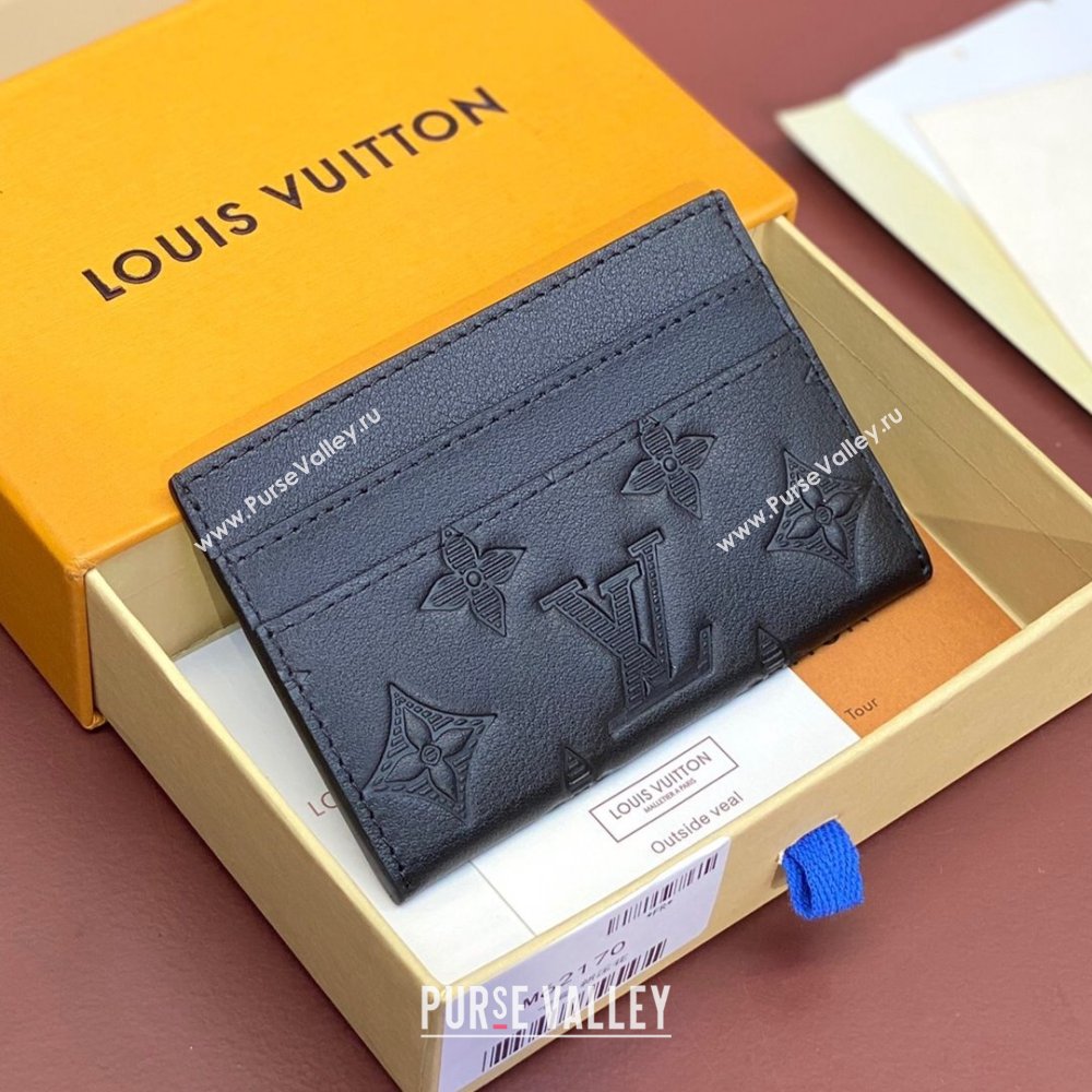 Louis Vuitton Double Card Holder M81415 Black 2024 (K-24112714)