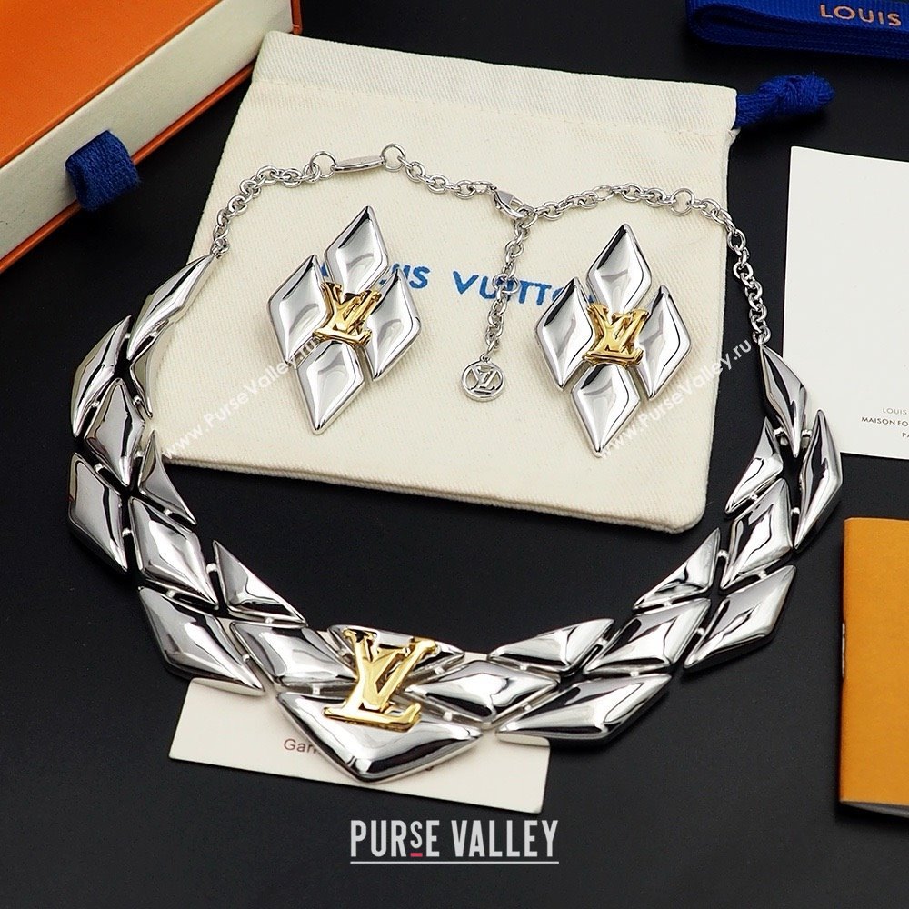 Louis Vuitton Go-14 Necklace LV022512 Silver 2025 (YF-25022512)