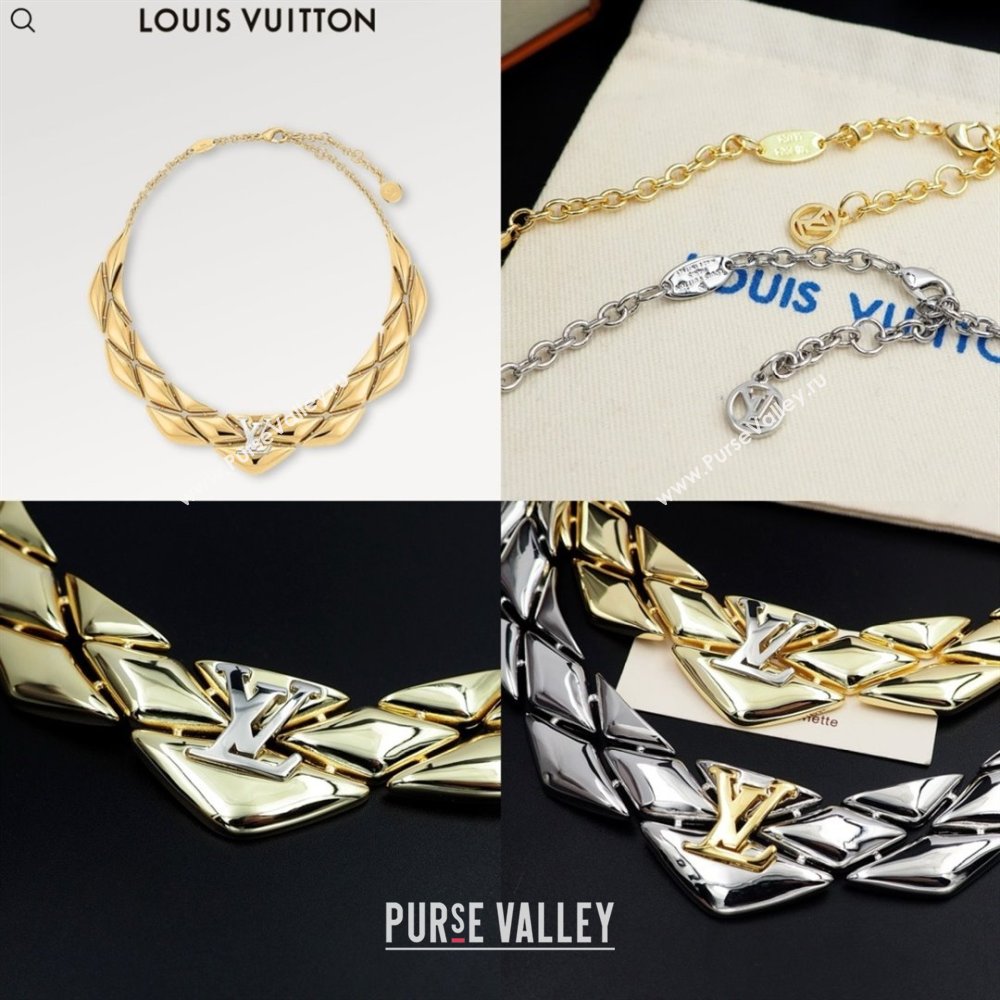 Louis Vuitton Go-14 Necklace LV022512 Silver 2025 (YF-25022512)
