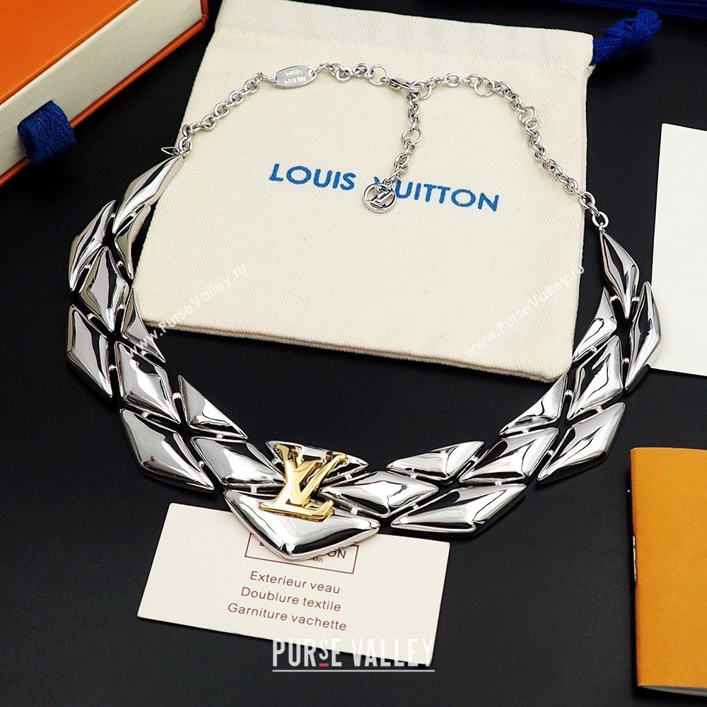 Louis Vuitton Go-14 Necklace LV022512 Silver 2025 (YF-25022512)