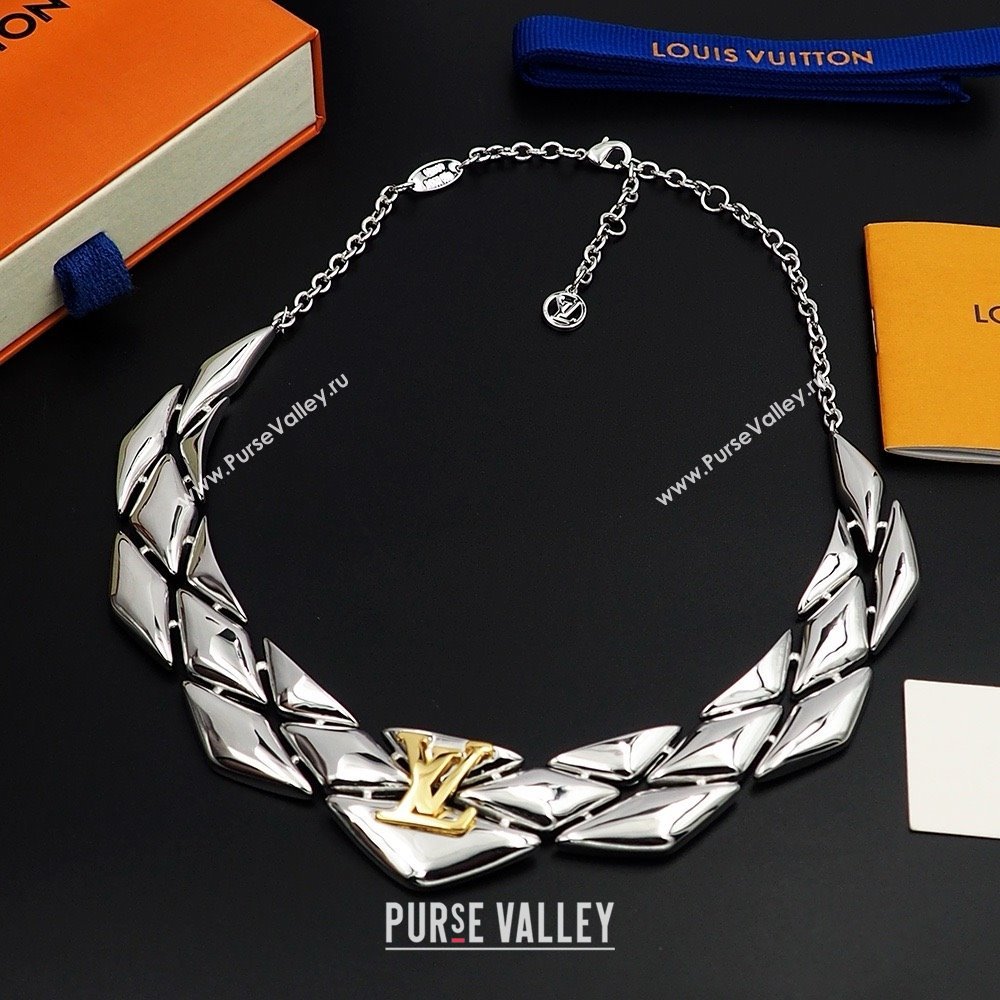 Louis Vuitton Go-14 Necklace LV022512 Silver 2025 (YF-25022512)