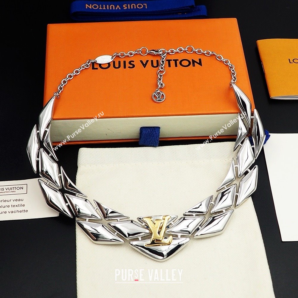 Louis Vuitton Go-14 Necklace LV022512 Silver 2025 (YF-25022512)