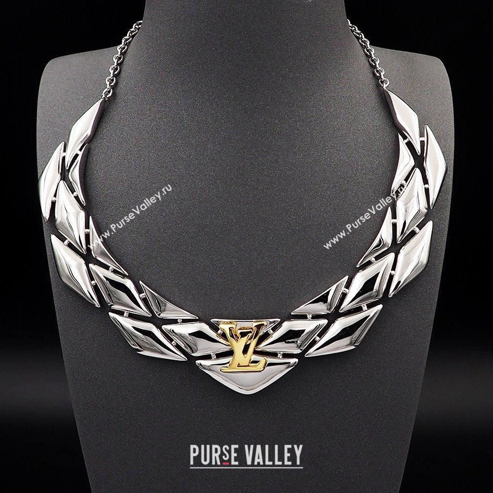 Louis Vuitton Go-14 Necklace LV022512 Silver 2025 (YF-25022512)