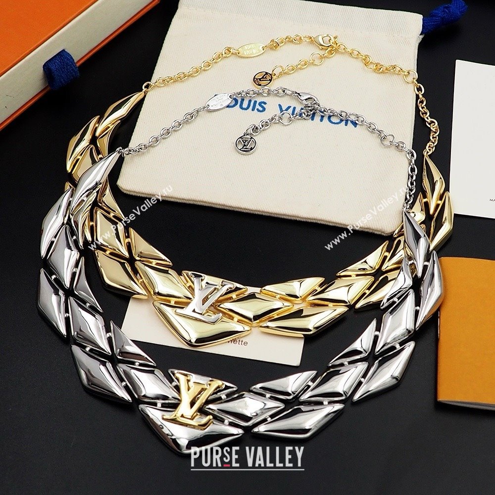 Louis Vuitton Go-14 Necklace LV022512 Silver 2025 (YF-25022512)