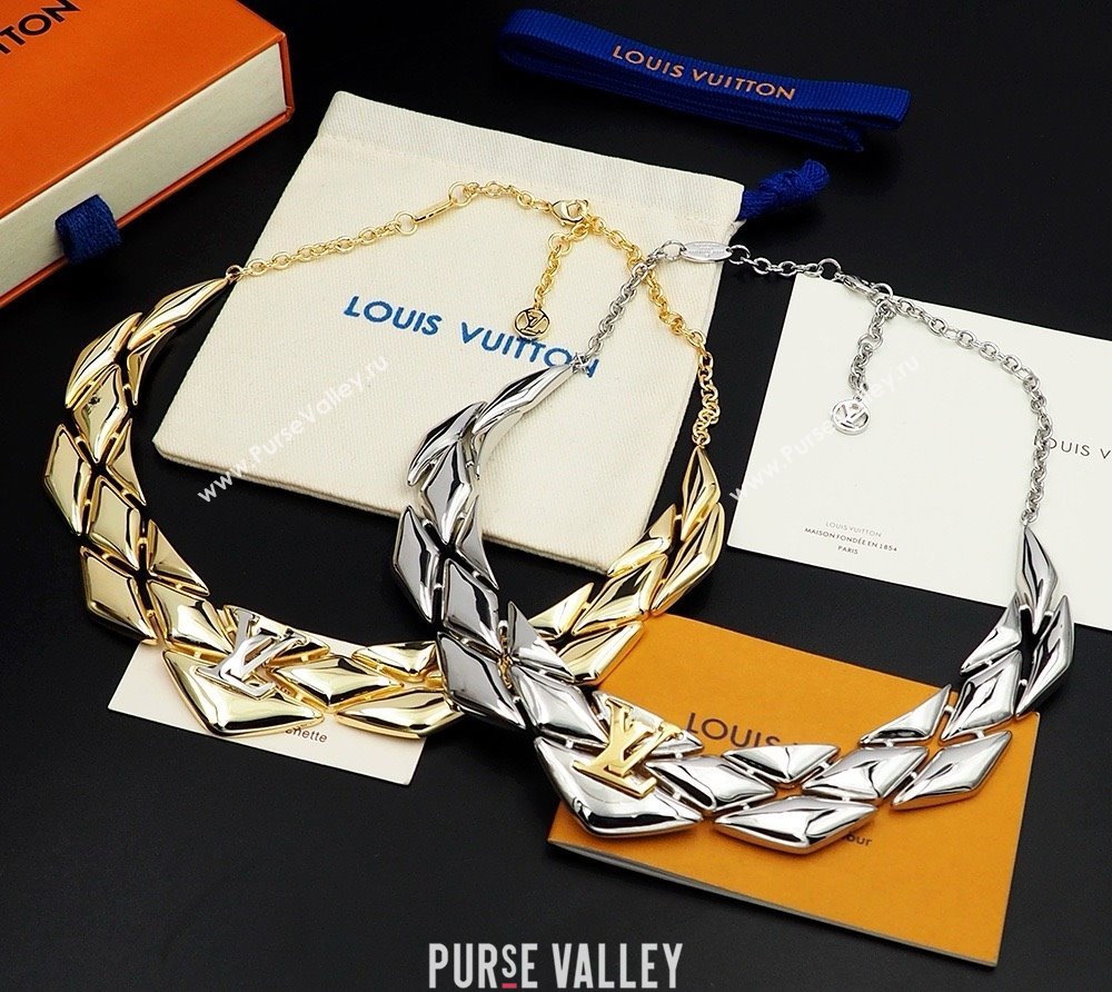 Louis Vuitton Go-14 Necklace LV022512 Silver 2025 (YF-25022512)