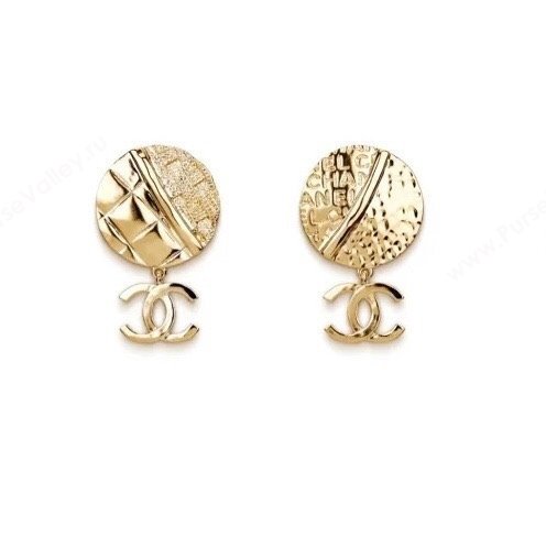 Chanel Round CC Earrings CH101008 Gold 2024 (YF-24101008)