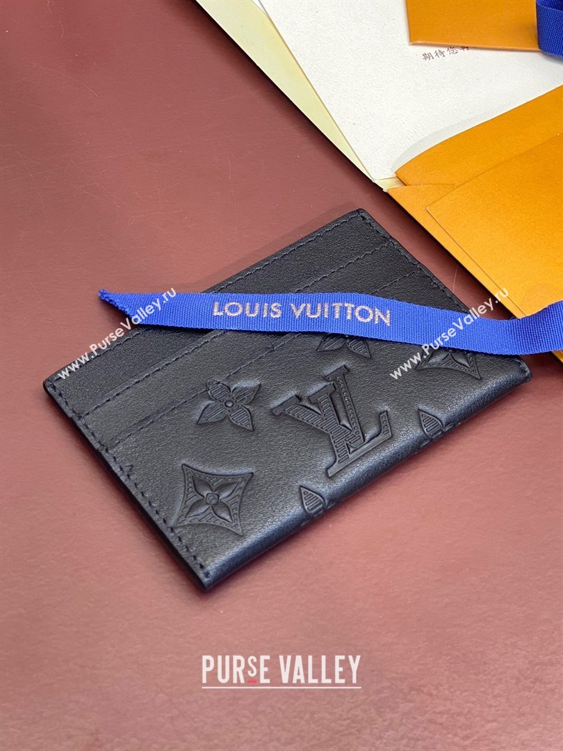 Louis Vuitton Double Card Holder M81415 Black 2024 (K-24112714)