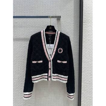Chanel Knit Cardigan CH031113 Black 2024 (Q-24031113)