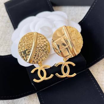 Chanel Round CC Earrings CH101008 Gold 2024 (YF-24101008)