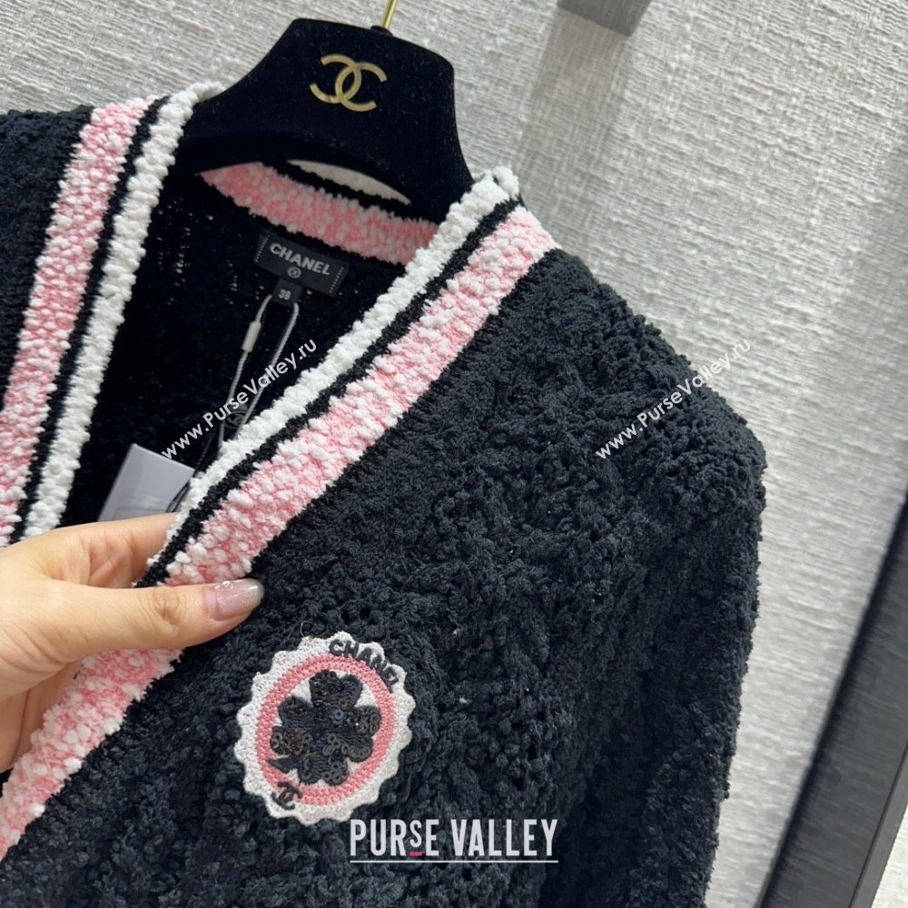 Chanel Knit Cardigan CH031113 Black 2024 (Q-24031113)