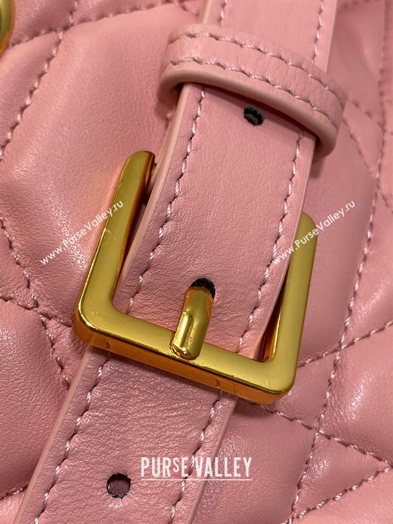 Dior Medium Dior Nolita Bag in Pink Macrocannage Lambskin 2024 (XXG-24081424)